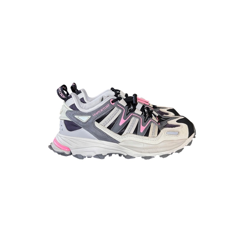 Adidas Hyperturf Adventure Womens Grey Black Pink Trail Running Shoes Sneakers